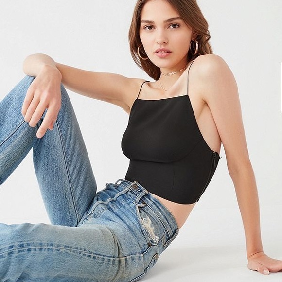 Urban Outfitters Tops - Urban Outfitters Black Ellaria High Neck Top